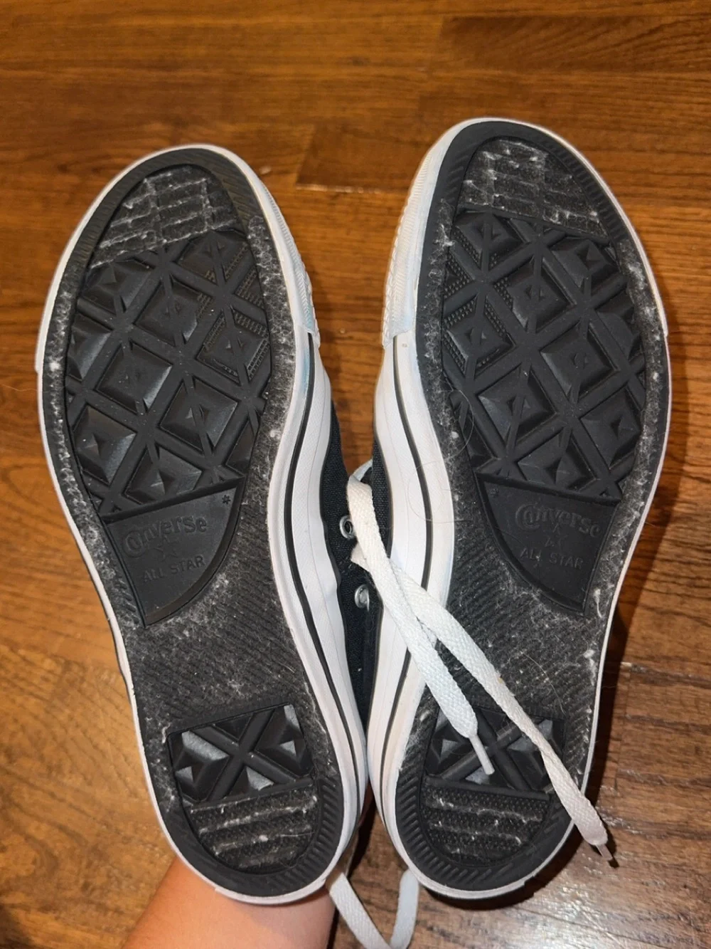 Converse Classic Black Canvas Low-Top Sneakers with White Toe